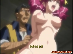 Chained hentai girls gets whipped and brutally fucked b