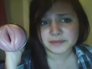 sexual transsexual with a fleshlight