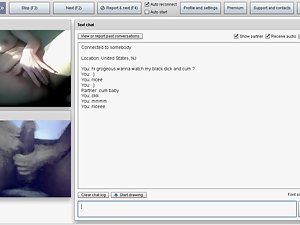 OMEGLE #12 :Cum while She was fingering her shaven cunt