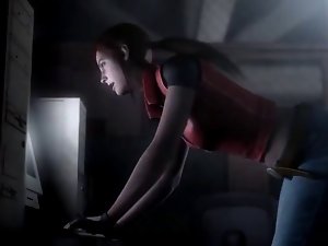 Resident Evil - Claire Redfield has a terrific Naughty ass
