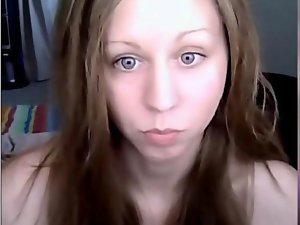 college nympho screws her butt on webcam