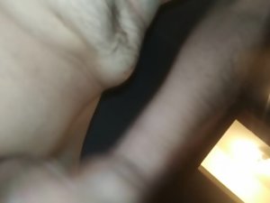 Jacking then slapping my smooth hope with my own cock